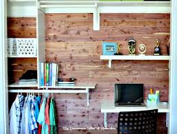 Add order to your closets using our favorite closet organization ideas. Cedar Planked Closet With A Built In Desk Cedarsafe