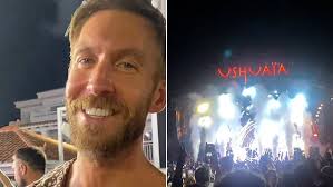 Vick Hope parties in popular Ibiza spot with husband Calvin Harris