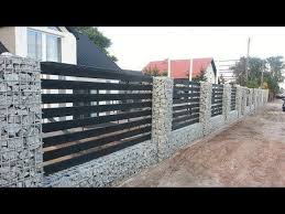 Youtube Fence Design Modern Fence Design Gabion Fence