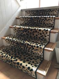 People attach them to bare wood stairs to give them better traction when going up or down. Pin By The Carpet Workroom On Animal Print Stair Runners Carpet Stairs Stair Runner Carpet Stair Runner