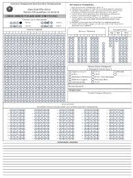 Contoh ljk berikut bisa dipakai lalu diprint out sendiri. Ljk Ujian Akhir