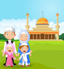Gambar masjid kartun ini memang bagus dan mudah untuk digambar. Masjid Kartun Vektor Gambar Islami