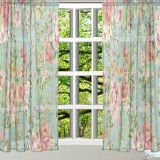 Vintage shabby chic christmas decorations. Amazon Com Alaza Window Sheer Curtain Panels Christmas Decoration Vintage Shabby Chic Floral Q43 Door Window Gauze Curtains Living Room Bedroom Kid Office Window Curtain 55x84inch Two Panels Set Home Kitchen