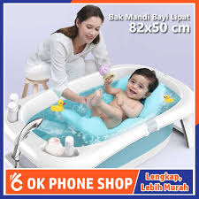 Dia 120 x h 30cm. Bak Mandi Bayi Ember Lipat Besar Multifungsi Babyinner Foldable Baby Bathtub Portable 82x50 Cm Shopee Indonesia
