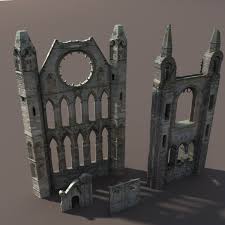 Castle Ruins Modelled 3d Model In 2020 Low Poly 3d Models Castle Ruins Low Poly 3d
