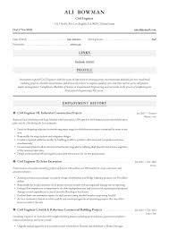 All civil engineers should have one thing in common and that's their education. Civil Engineer Resume Writing Guide 12 Resume Templates 2020