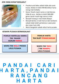 Jelasnya, terdapat juga tanah pusaka yang melepasi beberapa generasi tetapi masih lagi atas nama si mati dan belum diselesaikan urusan pusaka. Mansor On Twitter Hampir Rm80 Bilion Harta Simati Yang Masih Terbeku Tak Dapat Diagihkan Dan Dicairkan Kepada Pewaris Serta Lebih 900000 Geran Tanah Masih Nama Simati Akibat Daripada Tidak Membuat Perancangan Dan