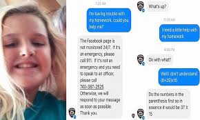 Fifth-grader gets help with her math homework from POLICE