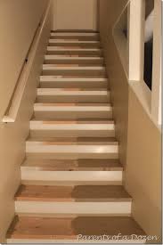 Parents Of A Dozen How To Refinish Basement Stairs Basement Makeover Basement Steps Basement Design