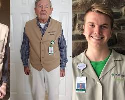 Image of person in a volunteer uniform