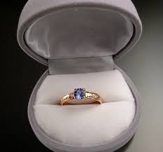 Colored engagement rings encompass both fancy color diamond rings and vivid gemstone rings such as rubies and sapphires. Tanzanite 14k Rose Gold Victorian Floral Pattern Wedding Ring Engagement Ring Made To Order In Your Size