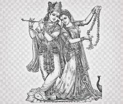 Radhakrishna Pencil Sketch Flute Drawing Pencil Art Drawings Radha Krishna Art