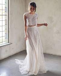 44 Bridal Separates You Never Knew You Needed Two Piece Wedding Dress Embellished Bridesmaid Dress Lace Bridesmaid Dresses