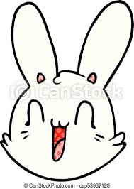 Rabbit face stock photos and images. Cartoon Crazy Happy Bunny Face Canstock
