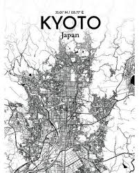 The map providing you the accurate geographic location, towns, important places, roads, highways, airports, hotels and tourist attractions in kyoto, japan. Can T Miss Deals On Ourposter Com Kyoto City Map Graphic Art Print Poster In Ink Op Kyo Size 17 H X 11 W