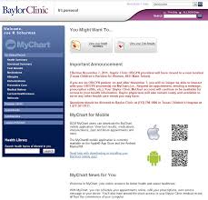 Prototypical Baylor Clinic My Chart 2019