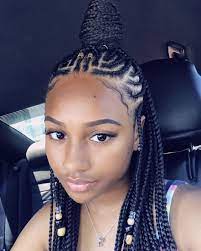 Pin By Melanin Monroe On Braids Locs Twists African Braids Hairstyles Girls Hairstyles Braids Cornrow Hairstyles