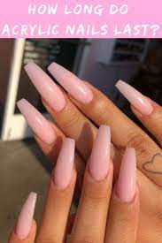 Acrylic nails last much longer than nail varnish and it won't chip or flake like nail varnish. How Long Do Acrylic Nails Last White Acrylic Nails Short Acrylic Nails Blue Acrylic Nails