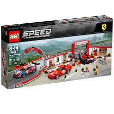 Create the lego® speed champions 75889 ferrari ultimate garage with a workshop/museum, attachable racetrack section and lego® speed champions versions of the classic ferrari 250 gto, ferrari 488 gte and historic ferrari 312 t4 cars. Lego Speed Champions Ferrari Ultimate Garage 75889 Lego