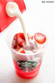 These starbucks menu favorites can be made at home — no barista required! Copycat Starbucks Pink Drink Real Housemoms