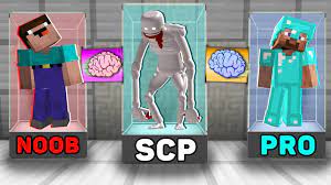 A page for describing funny: Minecraft Noob Vs Pro Noob Bought This Capsule With Scp 096 For 999 Challenge 100 Trolling Youtube