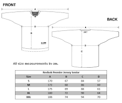 reebok nfl on field jersey size chart reebok of ceside co