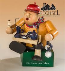 Rauchermannchen Kantenhocker Geschirrhandler Exklusiv Edition Erzgebirgskunst Drechsel