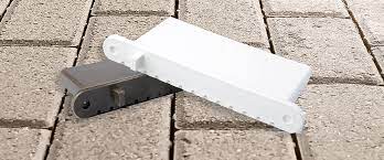 White aluminum frame screen wall kit with fiberglass screen. Screen Room Drains One Only Patented Drain