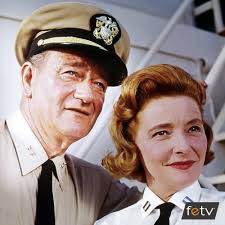IN HARM'S WAY ('65) starred John Wayne and Patricia Neal, the second time  the pair had worked together, with the first being in OPERATION PACIFIC  ('51). 💭 Neal commented