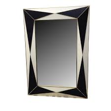 Midnight Blue And White Expansion Mirror By Margian Studio In 2020 White Glass Modern Mirror Mirror Wall