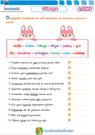 Es Ve Zit Anlamli Sozcukler 2020 Evde Egitim Matematik Defterleri Egitim