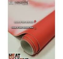 Vinyl Upholstery Thermosensitive Temperature Change Heat Reactive Red to White Faux PU Leather Fabric 54" Wide Sold By The Yard