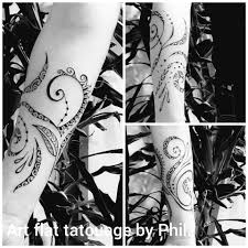 Polynesien Femme Art Flat Tatouage