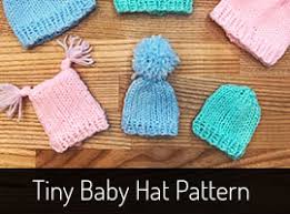Knitting pattern for premature baby/baby sweater in double knitting. Baby Hat Knitting Pattern For Preemie Stillborn Babies Oh Hi Diy Com