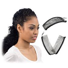 Go through with a curling iron to tighten random curls then tie your mane into a bun. Amazon Com Banana Hair Clip For Thick Curly Hair Stretch Adjust Comfy Damage Crease Free All Day Hold For Heavy Hair Updo S In Seconds Easy Updo S Fro Hawks Ponytails Black Satin