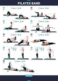 Rutina Pilates De Nueve Ejercicios Con Banda De Resistencia Entrenamiento De Pilates Ejercicios Pilates Ejercicios Con Banda