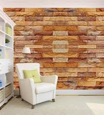 See more ideas about wall wallpaper, wall murals, mural wallpaper. Buy Brown 3d Brick Texture Print Peel And Stick Self Adhesive Wallpaper By 100yellow Online 3d Wallpapers Furnishings Home Decor Pepperfry Product