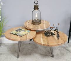 Set of 3 coffee table nesting coffee end tables modern occasional side table nesting tables in white with wood leg for living room, dining room, office, kitchen, bedroom (white) 4.5 out of 5 stars. Detroit 3 Tier Coffee Table