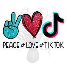 Peace Love Tiktok Png Peace Love Tiktok Digital Download Sublimation Digital Download T Shirt Design Red Turquoise Glitter In 2020 Peace And Love Snapchat Logo Printable Image