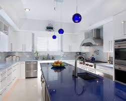 Beautiful Blue Quartz Countertop For Your Interior Decor White Cabinets And Blue Quartz Countertop Blue Countertops Blue Kitchen Countertops Countertop Design