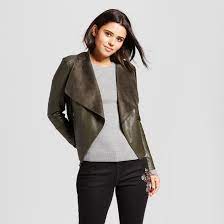 Women S Faux Leather Drape Jacket Faux Leather Drape Jacket Womens Faux Leather Leather Jackets Women