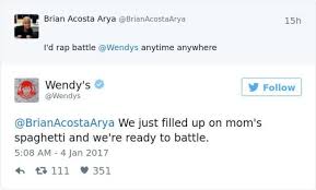 Just helping you if you get in a rap battle. 21 Times Wendy S Hilariously Slayed On Twitter With Funny Roasts