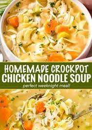 Crockpot Homemade Crockpot Chicken Noodle Soup In 2021 Soup Recipes Slow Cooker Chicken Crockpot Recipes Pot Recipes Easy