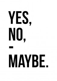 Maybe you would like to learn more about one of these? Buy Yes No Maybe Canvas Print Online Drawdeck