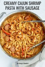 Creamy Cajun Shrimp Pasta With Sausage Recipe Recipe Creamy Cajun Shrimp Pasta Shrimp Pasta Dishes Cajun Recipes