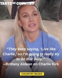 Brittany Aldean will never forget Charlie Kirk's legacy of faith. ❤️‍🩹
