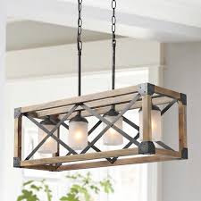 Tailings 4 Light Kitchen Island Linear Pendant Farmhouse Lighting Dining Farmhouse Dining Room Lighting Dining Room Light Fixtures