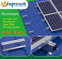 Solar Panel Roof Mounting Kit - Aluminum Rail System For Metal, Tin & Flat  Roof Installation