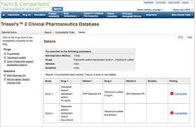 I V Compatibility Clinical Drug Information
