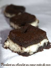 Fondant Chocolat Au Cœur Noix De Coco Dans Vos Assiettes Fondant Au Chocolat Alimentation Dessert